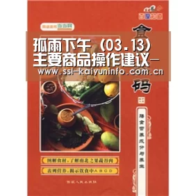 孤雨下午(03.13)主要商品操作建议-开云体育(图3) 开云体育官网
